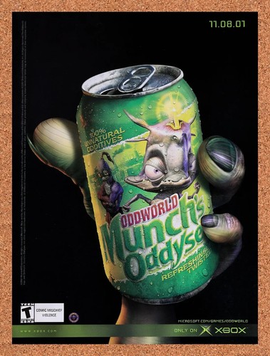 2001 oddworld munch oddysee - oddworld, munch's